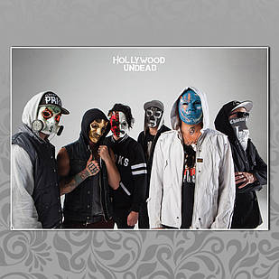 Плакат А3 Рок Hollywood Undead 08
