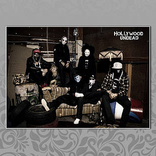 Плакат А3 Рок Hollywood Undead 09