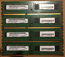 16GB 4x4GB DDR3 1600MHz Micron PC3 12800U 1Rx8 RAM Оперативна пам'ять