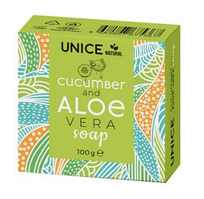 Мило Unice з огірком та алое вера, 100 г