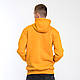 Чоловіче базове худі (кенгуру) з начосом, жовтого кольору. Розміри: S,M,L,XL,XXL. - фото 2 - id-p1742571899