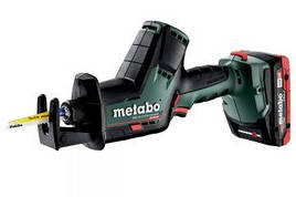 Акумуляторна шабельна пила Metabo SSE 18 LTX BL Compact LiHD 2x4.0 Ач (602366800)