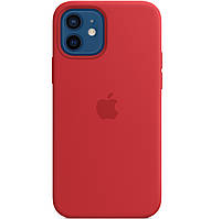 Силиконовый чехол-накладка Apple Silicone Case with MagSafe for iPhone 12/12 Pro, Product Red (HC)