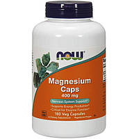 Магний Now Foods Magnesium Caps 400 мг 180 вегетарианских капсул