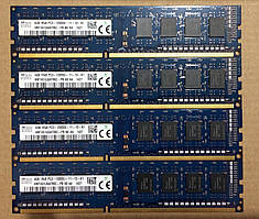 16GB 4x4GB DDR3 1600MHz Hynix PC3 12800U 1Rx8 RAM Оперативна пам'ять HMT451U6AFR8C