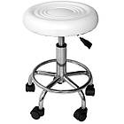 Стілець майстра без спинки на колесах з регулюванням по висоті, фото 4