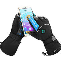 Зимові лижні рукавиці із сенсорним покриттям uWarm GA860A, з двостороннім підігрівом, до 6 годин, 4000 мАг, розмір XL