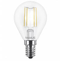 Лампа светодиодная LED MAXUS C45 4W E14 яркий цвет (1-LED-548-01)