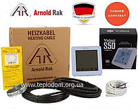 Теплый пол Arnold Rak 1,5-2,3м²/ 300Вт(15м) нагревательный кабель с программируемым терморегулятором S50