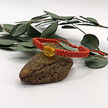 Браслет із бурштину з червоною ниткою, браслет із бурштину, фото 2