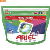 Ariel Pods All in 1 Color Капсулы для стирки, 54шт капсули для прання аріель ариель капсулы для стирки