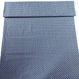 Тканина бязь 100% бавовна з дрібними синіми ромбами, ш. 145 см, фото 2