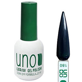 Кольоровий гель-лак Gel Polish для нігтів, 12ml. Синьо-графітовий 180