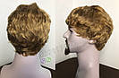 🤵‍♀️ Чоловіча натуральна перука золотиста, зі 100% натурального волосся, фото 2