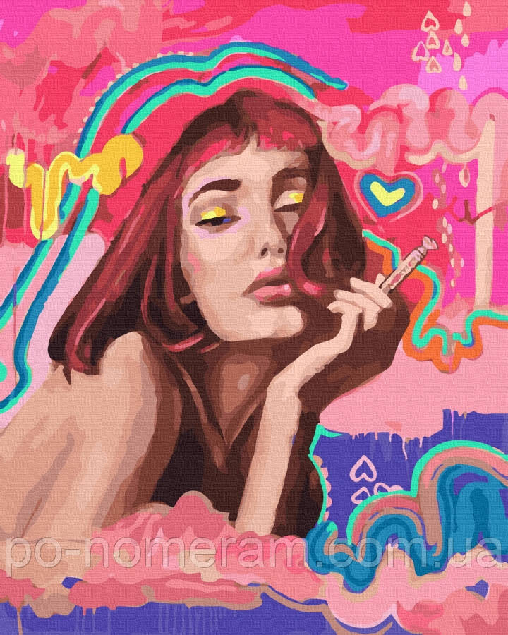 Акційна Малювання по номерам Спокусниця (BK-GX41838) 40 х 50 см, фото 1
