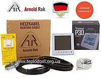 Теплый пол Arnold Rak 3,0м²-4,6м²/600Вт (30м) нагревательный кабель с программируемым терморегулятором P30