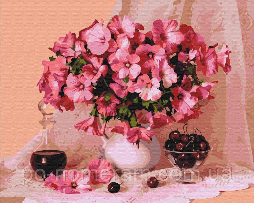 Акційна Малювання по номерам BrushMe Цвітіння та вишні (BS29348) 40 х 50 см, фото 1