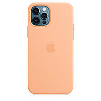 Силиконовый чехол-накладка Apple Silicone Case with MagSafe for iPhone 12 | 12 Pro , Cantaloupe (MK023)