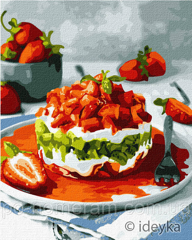 Акційна Картина за номерами Ідейка Солодке поєднання (KHO5613) 40 х 50 см, фото 1