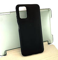 Чехол для Samsung Galaxy A03s, A037 накладка бампер Case силиконовый матовый черный