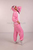 Піжама заєць рожевий, Піжами кігурумі для жінок та чоловіків Заєць Рожевий Кролик