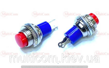 11-10-007RD. Кнопка ON-OFF, б/ф, Daier DS-315, червона, фото 1