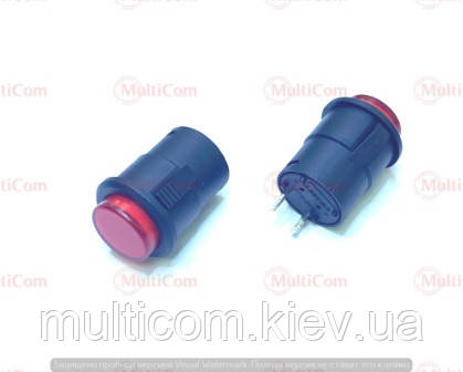 11-10-022. Кнопка (OFF-ON), 3A-250V, б/ф, Daier R16-503В-K, червона, фото 1