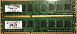4GB 2*2GB DDR3 1333MHz Unifosa PC3 10600U 1Rx8 RAM Оперативна пам'ять