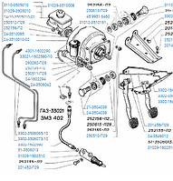 Ковток циліндра зчеплення робочого Газель,  (пр-во Авто Престиж) 31029-160252