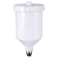 Бачок для фарбопульта пластиковий (зовнішня різь 3/8*1.337) 600 мл ITALCO PC-600A ORG