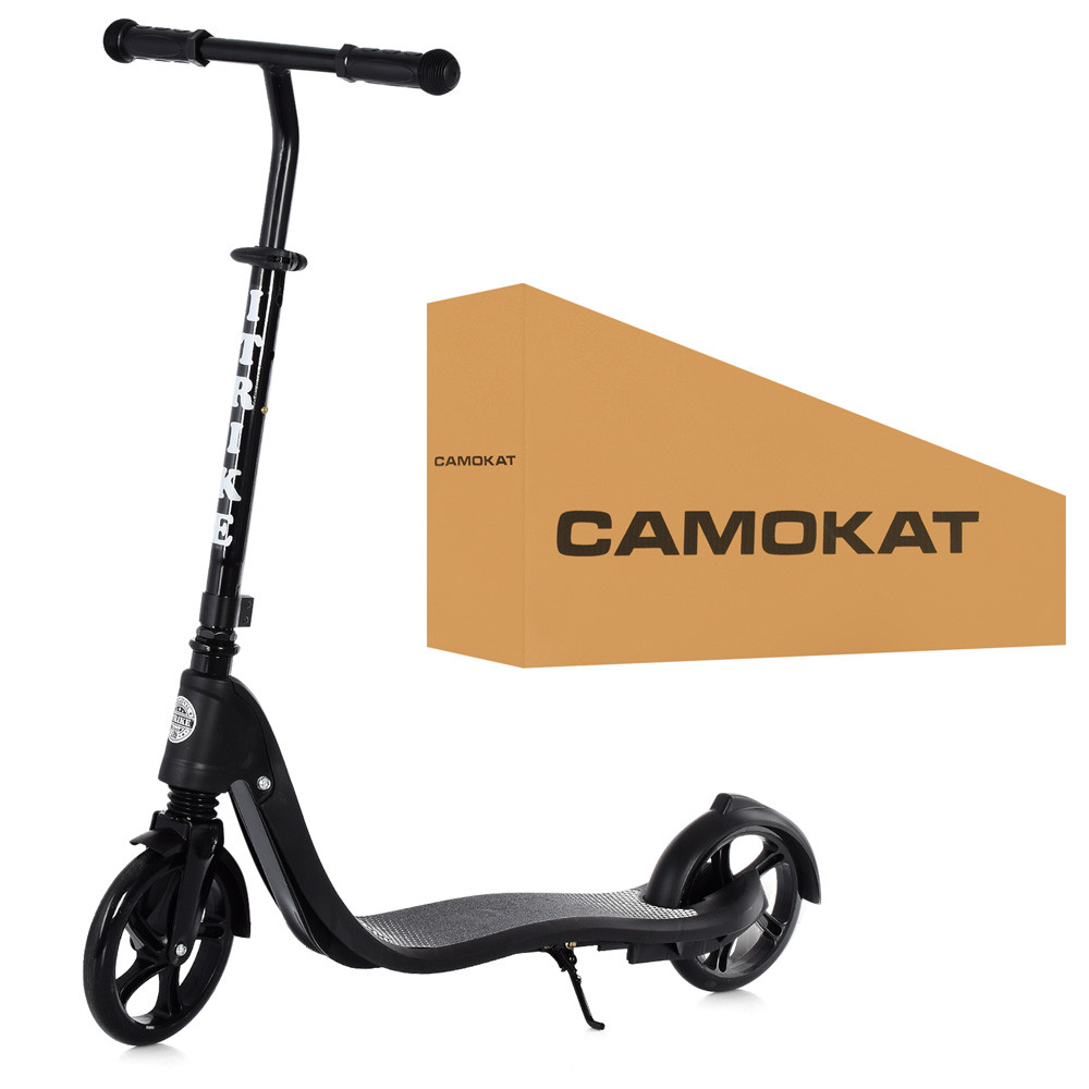 Самокат iTrike SR 2-082-B регульований кермо чорний, фото 1