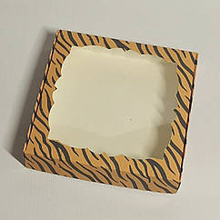 Коробка для пряників із віконцем 20*20 см Тигр