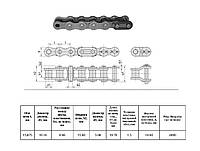 Цепь 1622 (10B-1NA) L=5,0 м RENOLD SD