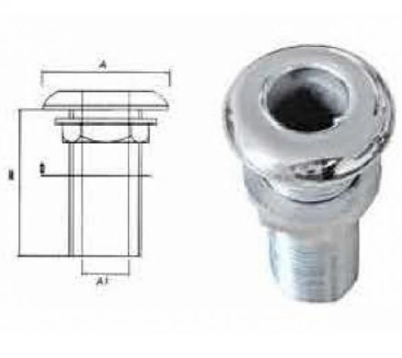 Зливний Штуцер Нержавійка 3/8"
