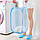 Кошик для білизни тканинний складний 58х33 см, Блакитка сітка для іграшок - контейнер для зберігання речей, фото 5