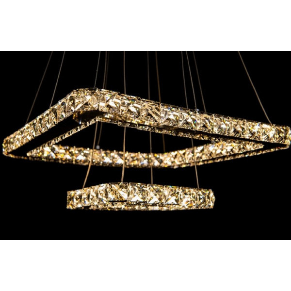 LED люстра підвісна на два прямокутника Linisoln 7223-7A/410+220W, фото 1