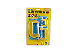 Набір струбцин G-тип Mastertool 25 x 45 x 70 мм (3 шт.) (07-0300)