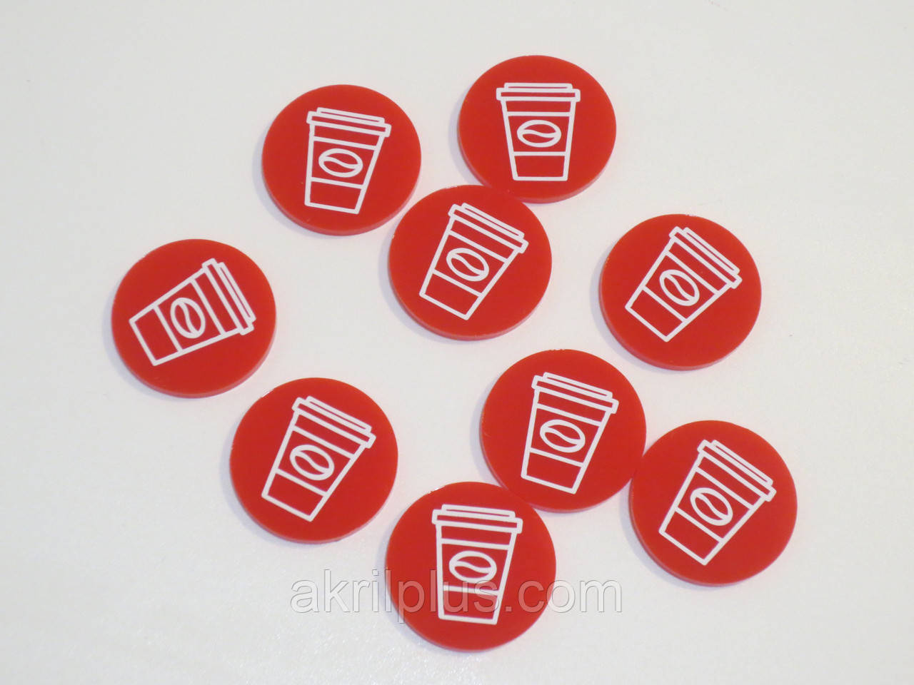 Жетони круглі з логотипом 30 мм діаметр