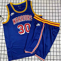 Мужская синяя баскетбольная форма Карри 30 Голден Стейт Curry Nike Golden State Warriors