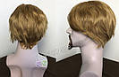 🤵♀️ Чоловічий натуральний перуку блондинки, з 100% натуральних волосся, фото 4