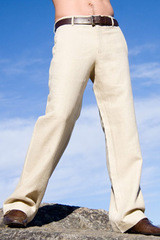 Штани чоловічі класика лляні, різні кольори, натуральний льон ХС-10ХХЛ+ батал розмір, фото 1
