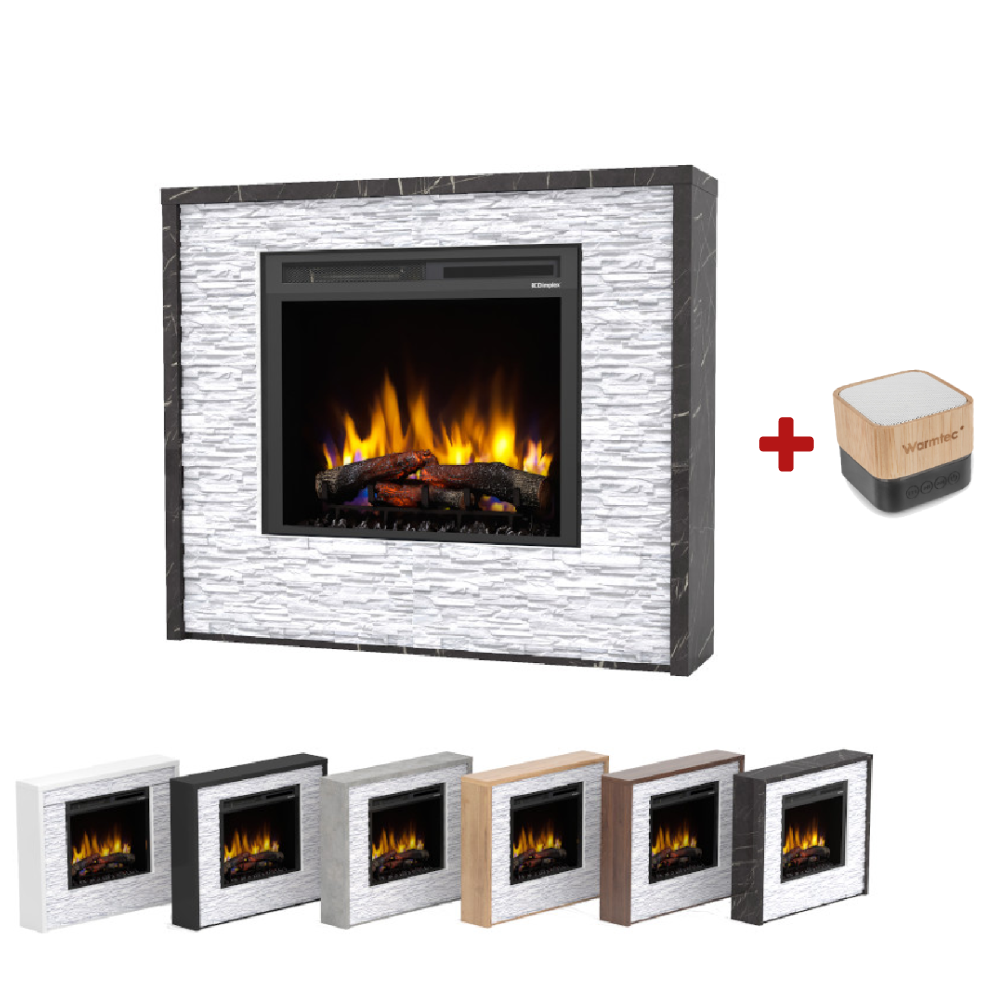 Електрокамін VERDE з внеском XHD з ефектом Optiflame - 6 колірних варіантів