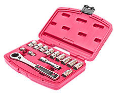 Набір головок з наскрізним отвором JTC 3439 1/4", 3/8" 14ед.