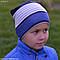 Дитячі шапочки Kinder Comfort (блакитна смужка), фото 4