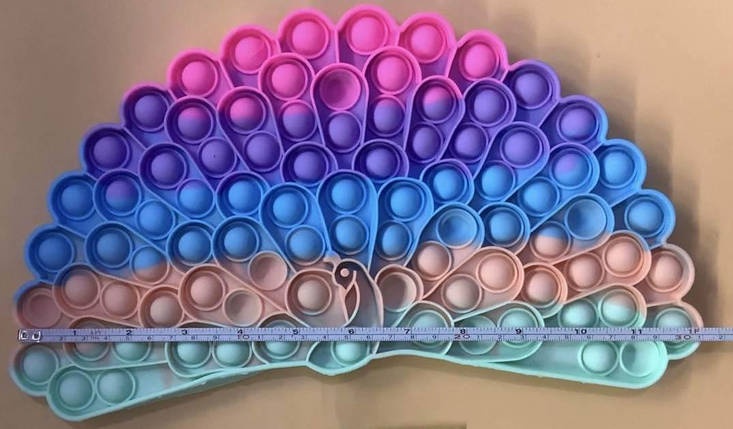 Сенсорна гра — антистрес-пухирі "Pop It" Веселка Павуга Павич Гіган, фото 1