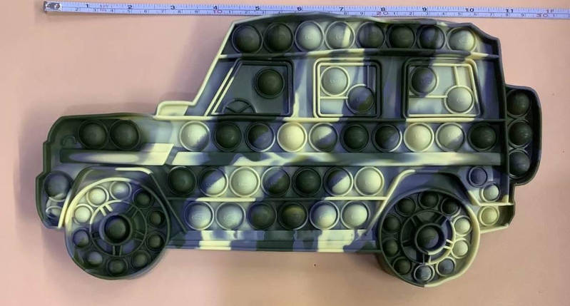 Сенсорна гра — антистрес-пухирі "Pop It" Веселка Джип Гігант, фото 1