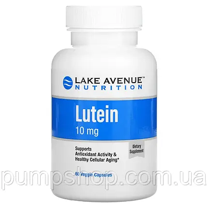 Лютеин Lake Avenue Nutrition Lutein 10 mg 60 капс., фото 2