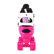 Ролики-квади Scale Sports Pink розмір 34-38 | Ролики на 4 колеса (974756679-M), фото 4