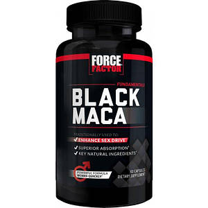 Для підвищення тестостерону Force Factor Black Maca 1000 мг 60 капс.