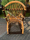 Крісло-гойдалка з лози «Королівська», фото 3